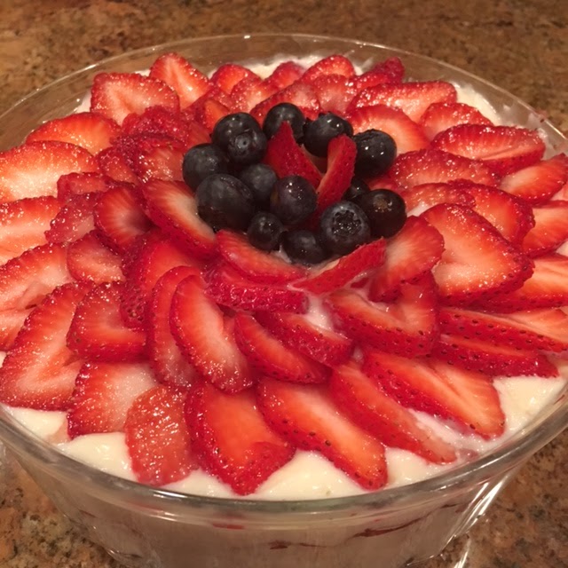 Beverly's Blog Strawberry Blueberry Torte or Trifle Recipe