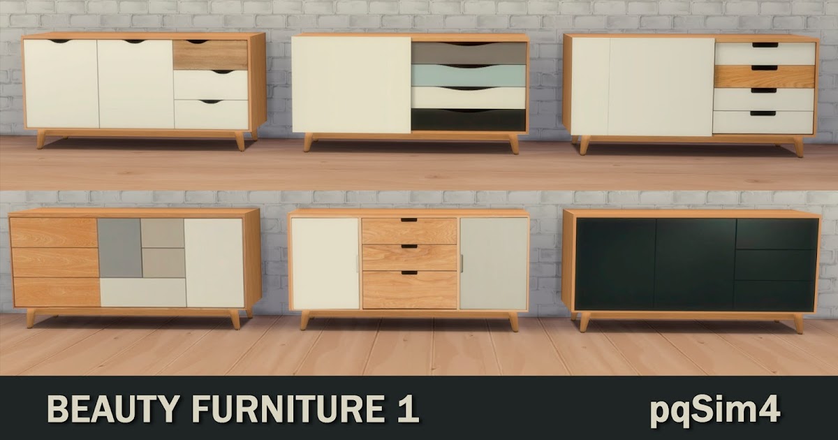 Beauty Furnitures 1. The Sims 4 Custom Content.