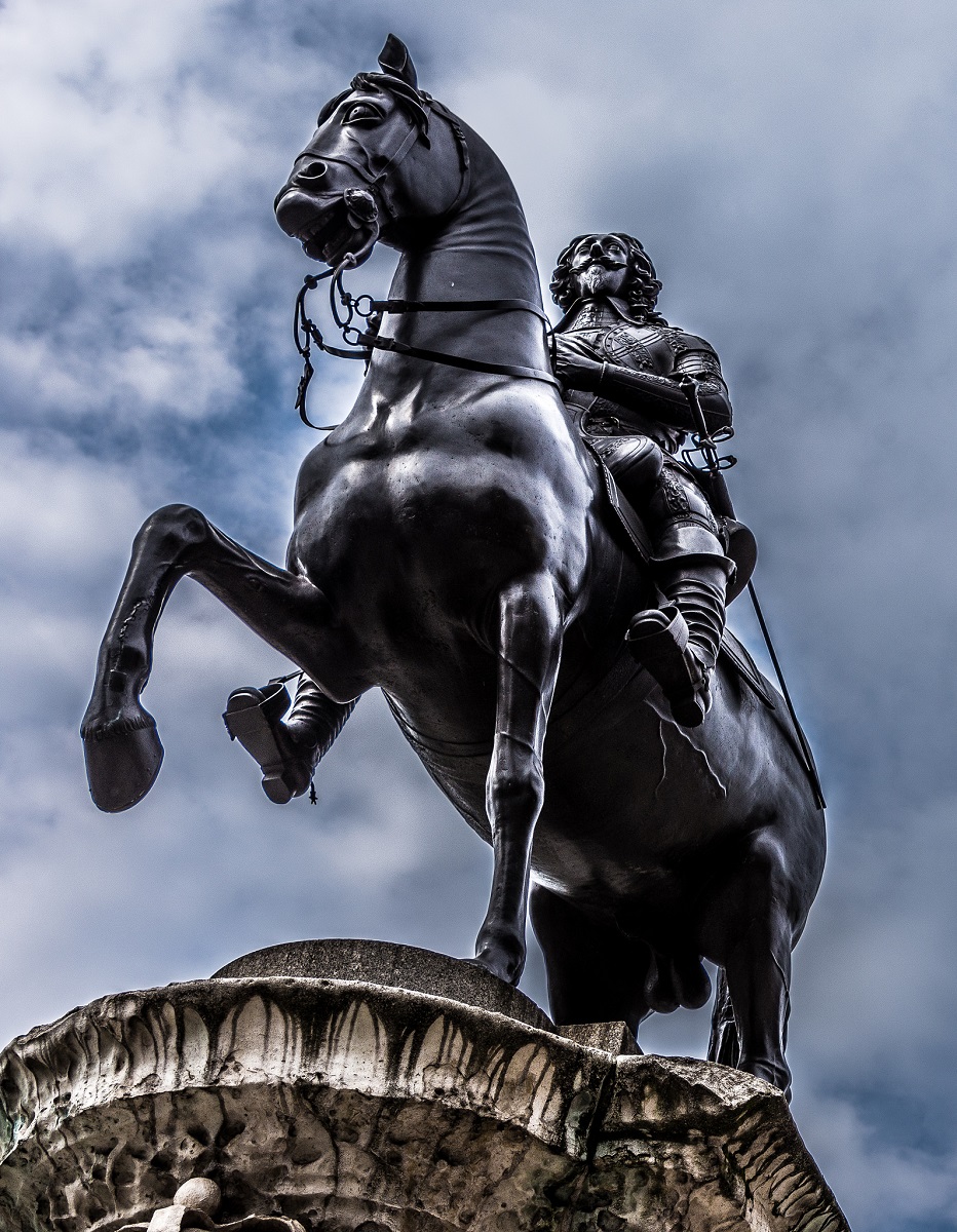 Flares into Darkness Equestrian statues