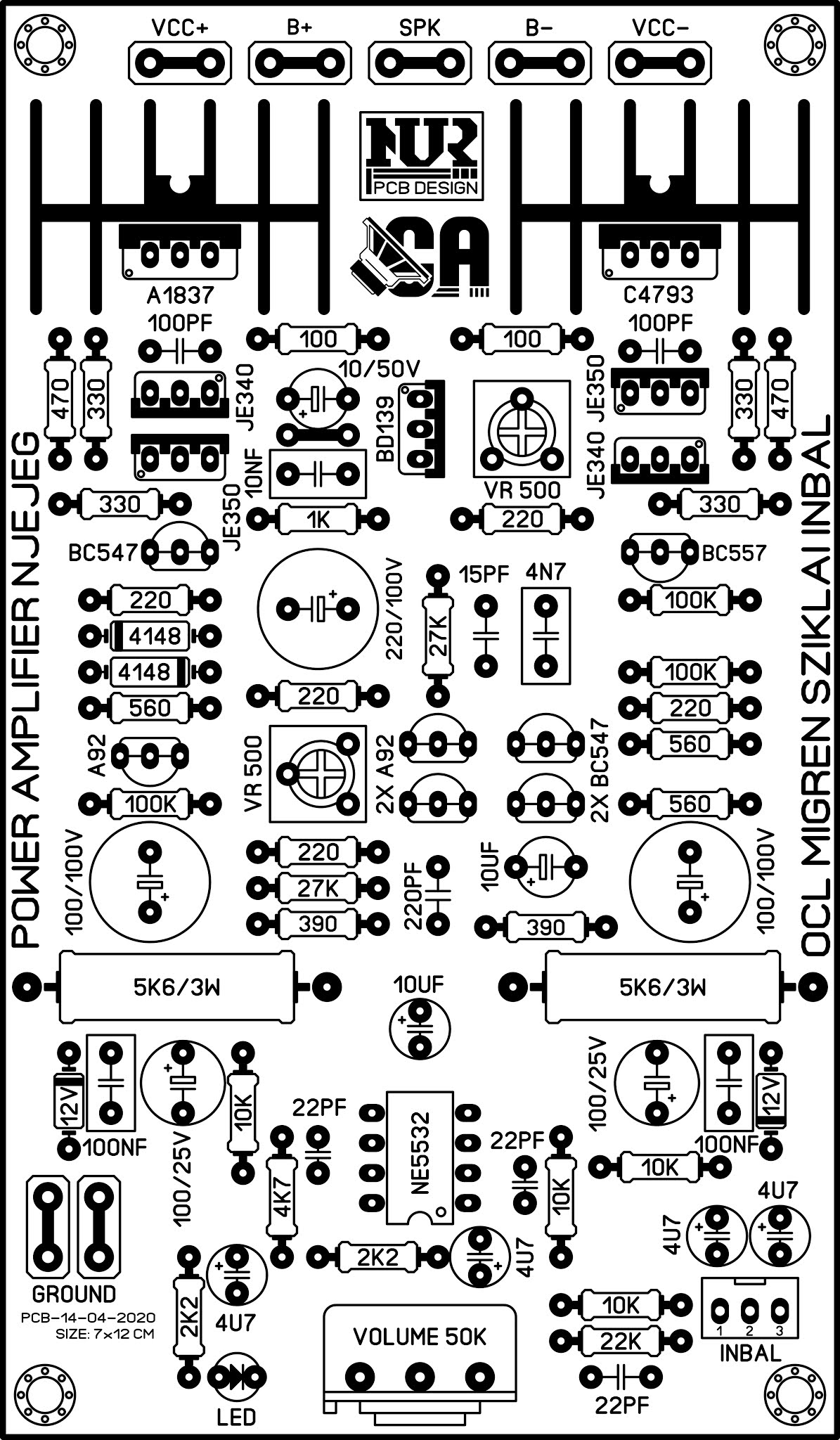 Layout Ocl Balap / Migren ~ Nur Pcb Design