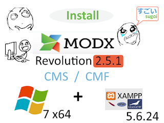 Install MODX Revolution ( Revo ) 2.5.1 on Windows 7 localhost - opensource PHP CMS / CMF tutorial