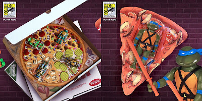 San Diego Comic-Con 2019 Exclusive Teenage Mutant Ninja Turtles Pizza Power ReAction Figure 4 Pack by Super7