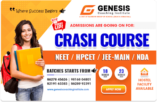 Best Online Coaching for IIT-JEE and NEET in Himachal Pradesh - Genesis Coaching Institute