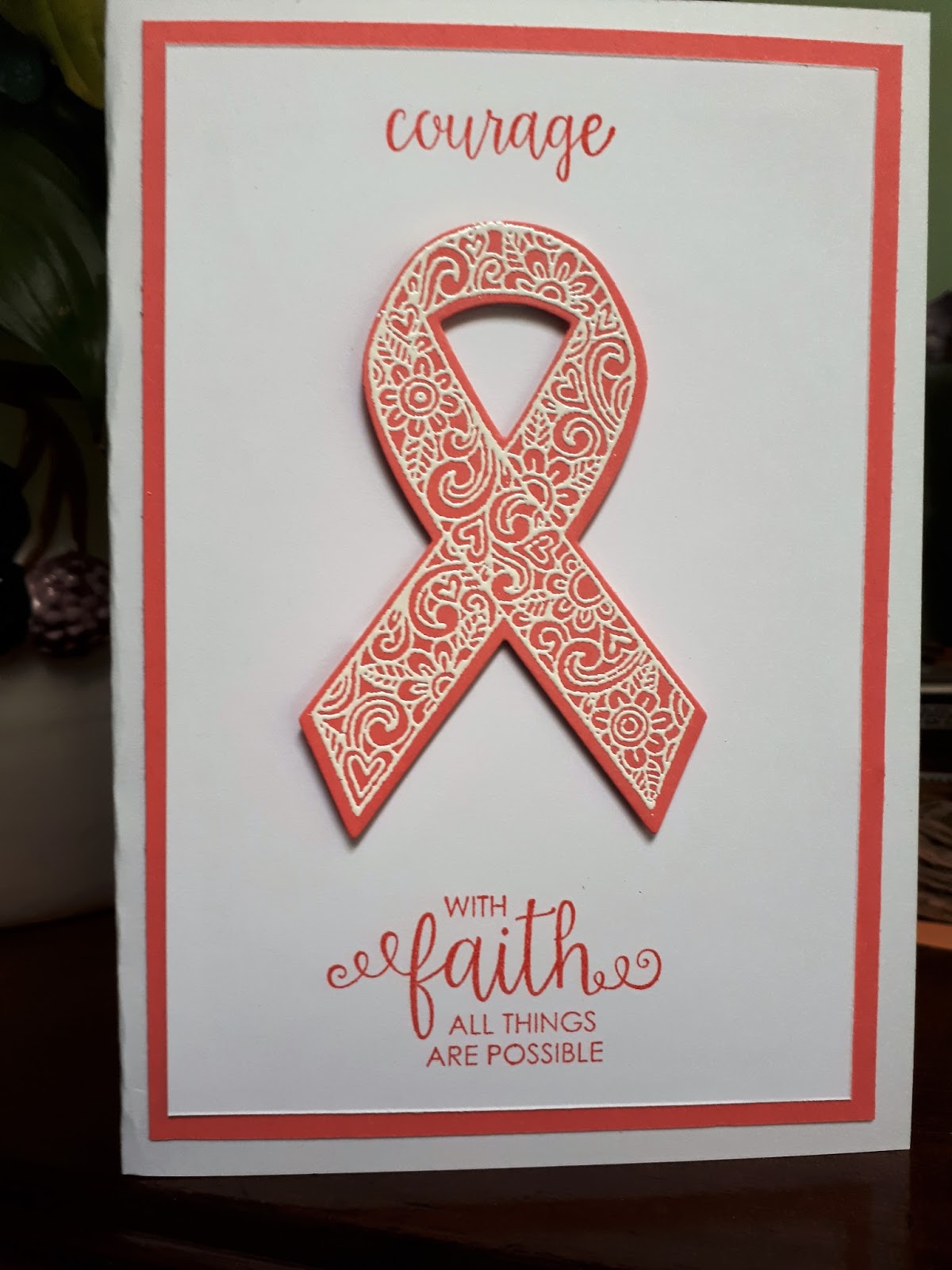 Crafting With Jane Stampin Up Ribbon of Courage