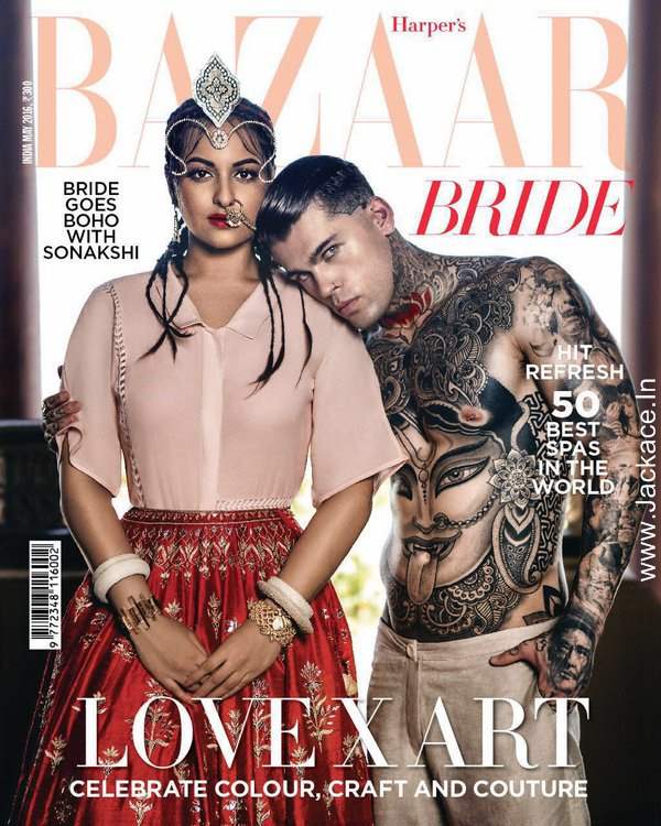 Super Stylish Sonakshi Sinha Graces The Cover Of Harper's Bazaar Bride