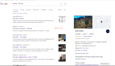 hasil pencarian allintitle elinotes di google search