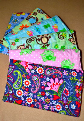 Craft Rookie: Cloth Diaper+Flannel Burp Cloths