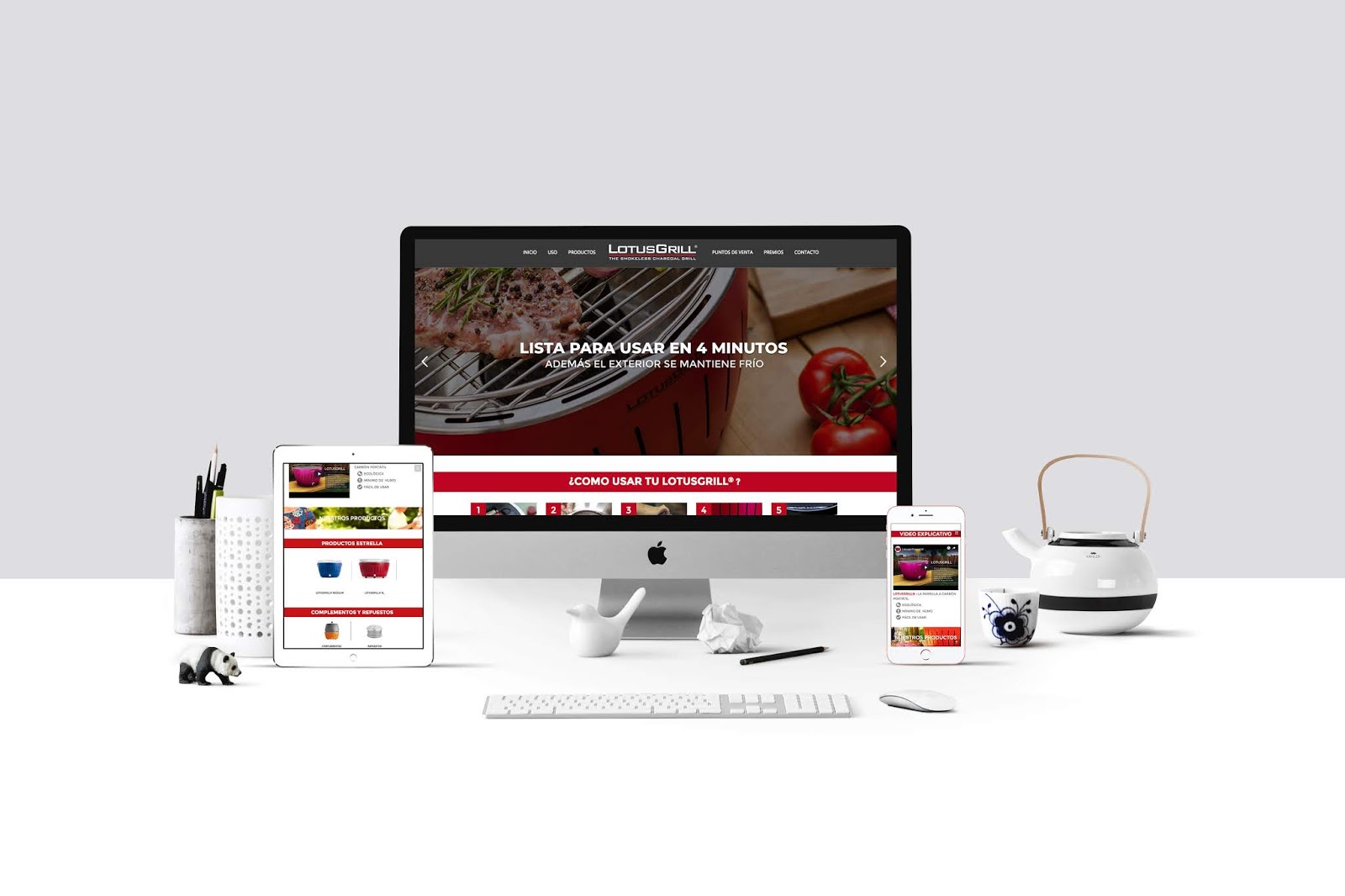 DISEÑO WEB LOTUSGRILL - BOLIVIA 