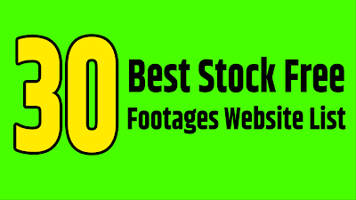 30 Best Free Stock Footages or Video sites list for YouTube video creation