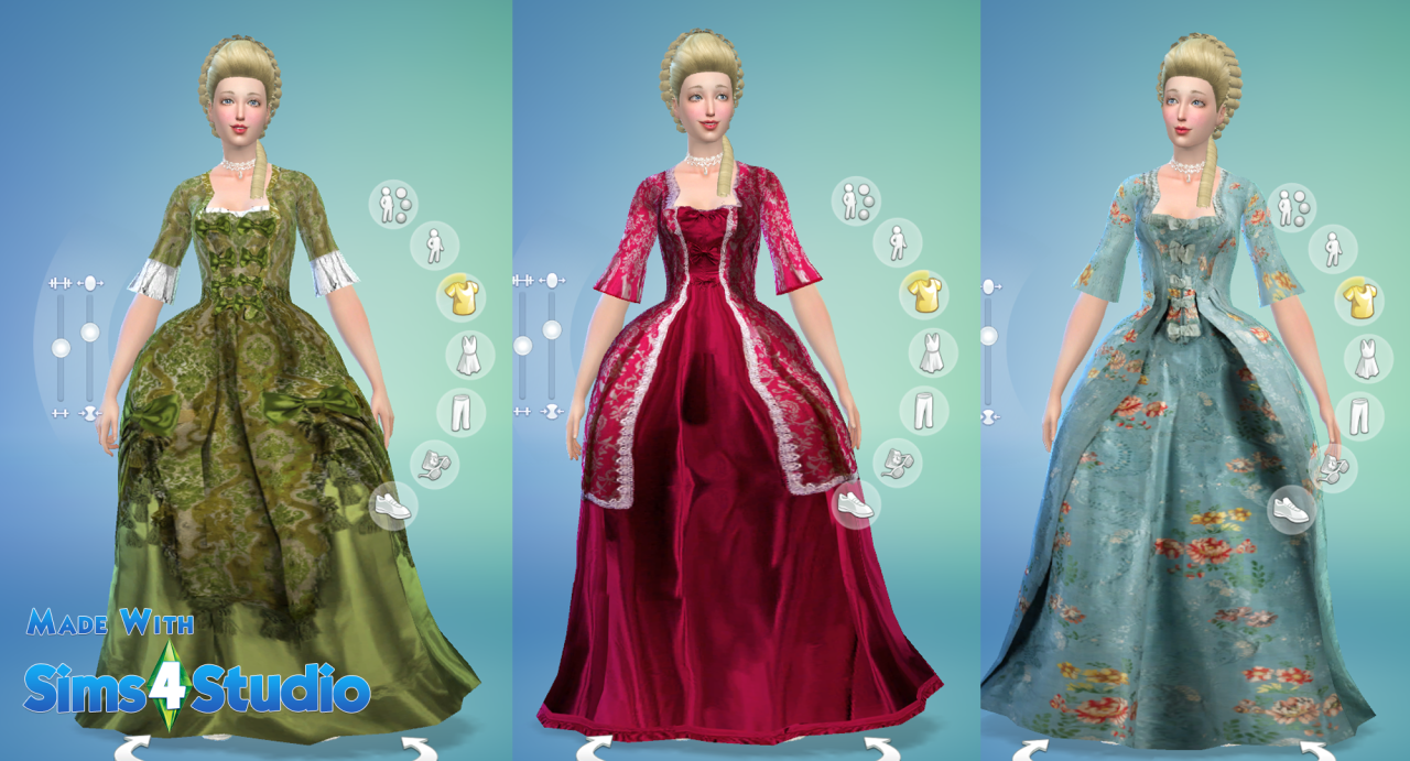 Sims 4 CC's - The Best: Rococo Dress by Oh, so rococo!