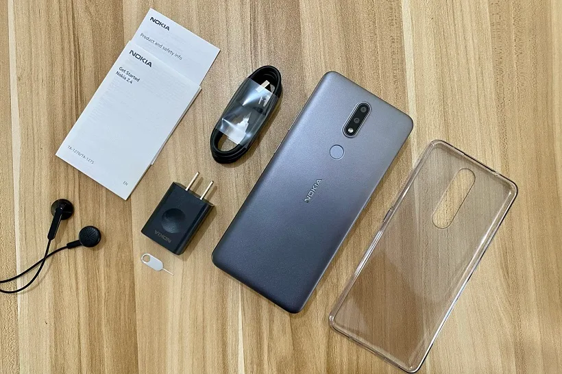 Nokia 2.4 Review + Unboxing: Items