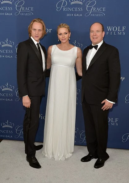  His Serene Highness Prince Albert II of Monaco speaks onstage during the 2014 Princess Grace Awards Gala at the Beverly Wilshire Four Seasons Hotel on 08.10.2014 in Beverly Hills, California