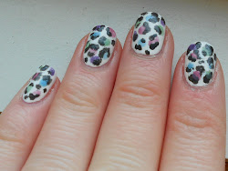 cheetah pastel nail cat bandie