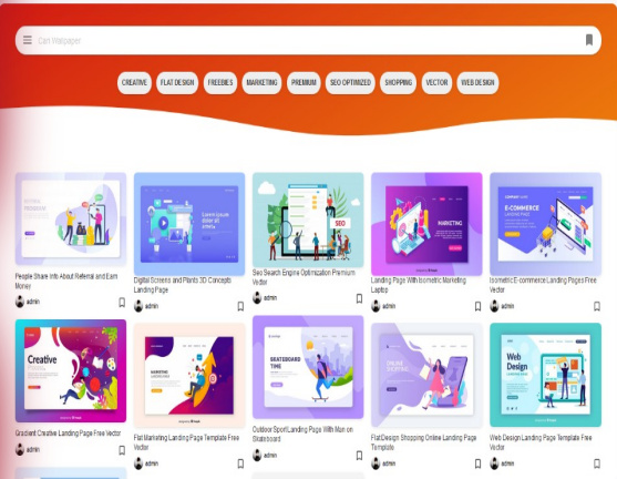 Pinterest Responsive Gallery Blogger Template Free Download Iqnia