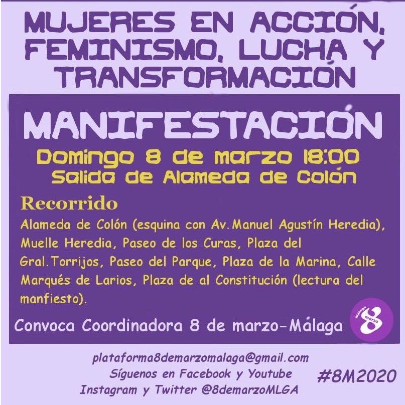 FeSP - UGT Benalmádena: Día 8 de marzo, Día Internacional de la Mujer