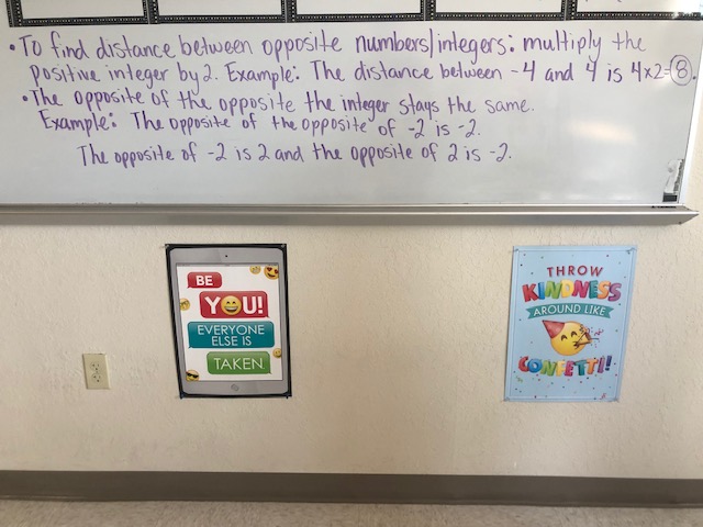 Mrs. Negron 6th Grade Math Class: Lesson 1.1 Identifying Integers and