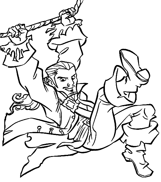 jack sparow coloring pages - photo #14