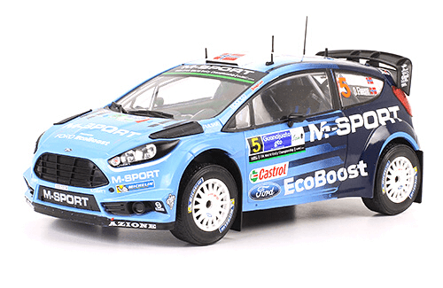 LES PLUS GRANDES VOITURES DE RALLYE 1/18 Ford Fiesta RS WRC 2016 2016 M. Østberg