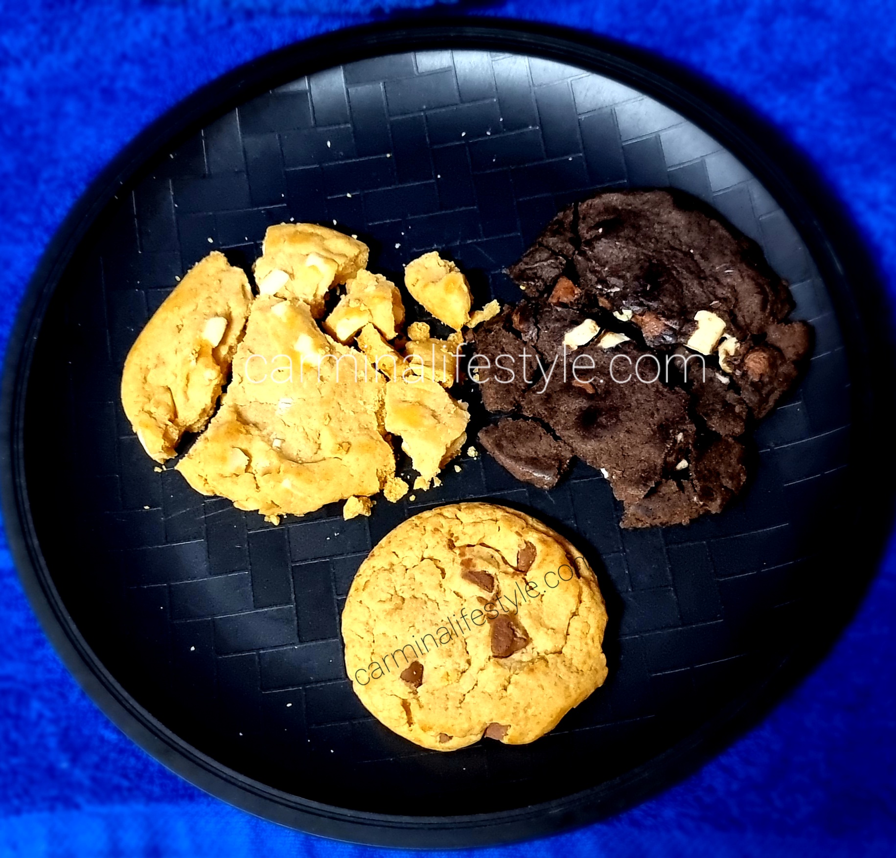 Mrs. Fields Softbaked Milk Chocolate Chip, White Fudge Brownie and White Chocolate Macadamia