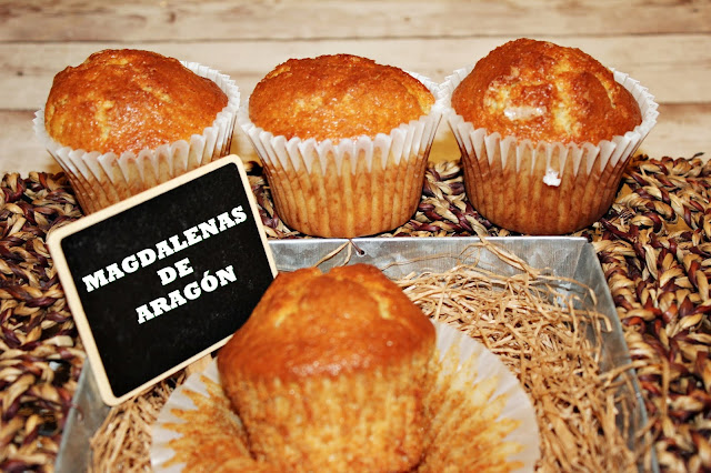MAGDALENAS DE ARAGÓN RECETA ADAPTADA AL LIBRO COCINAR ES FACIL DE MONTSERRAT SEGUÍ