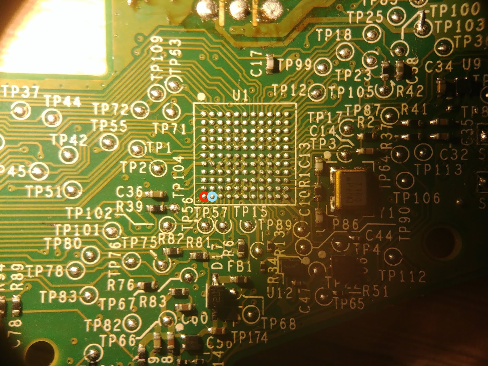 Fixing cracked solder balls under a BGA package