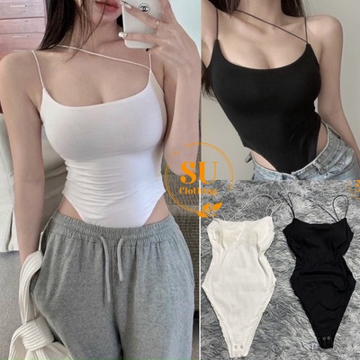 ÁO DÂY KIỂU BODY SUIT CHÉO CỔ PHỐI TÀ NHỌN SEXY CÓ MÚT NGỰC