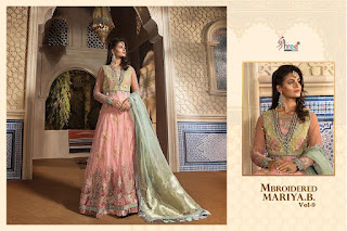 Shree Fab Mbroidered Mariya B Vol 9 Pakistani Suits