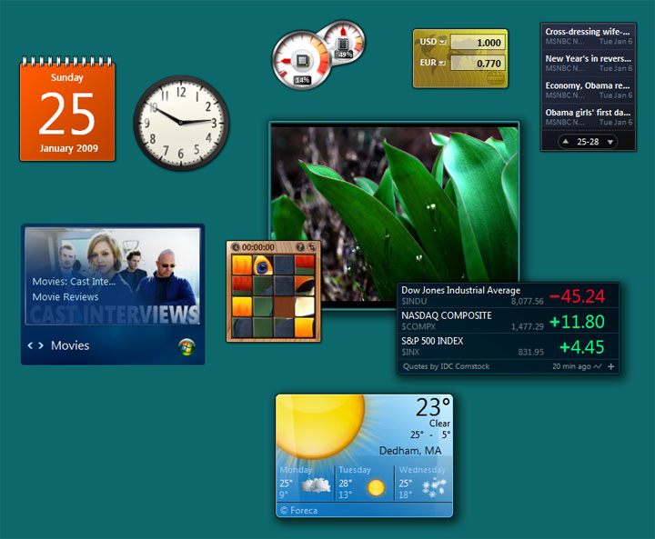 win 7 gadgets win 7 gadgets