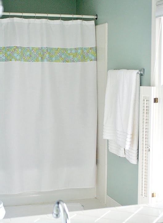 Mosaic Squares Shower Curtain – Freshly Pieced