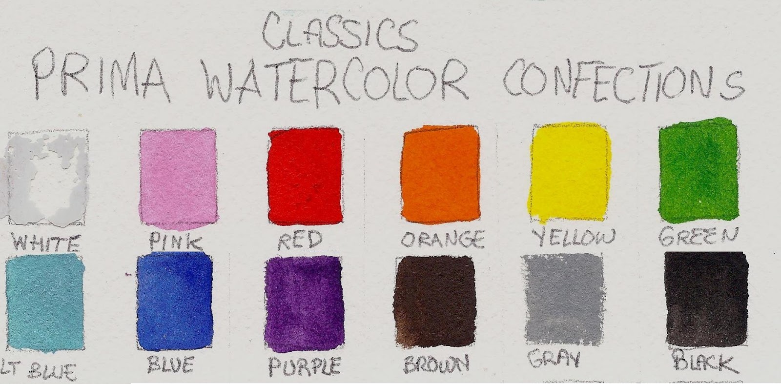 Watercolor Coloring Book! Prima Watercolor Confections 