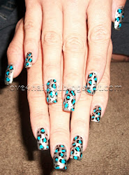 leopard nail animal silver