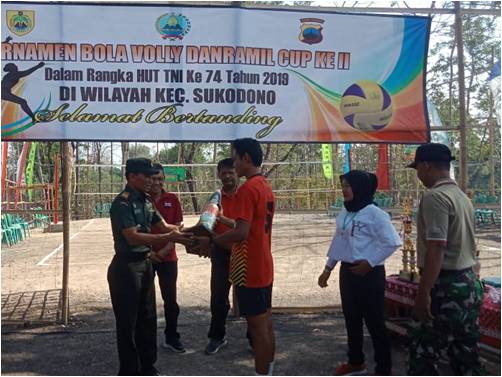 Turnamen Bola Volly Danramil Cup Tahap II Dibuka