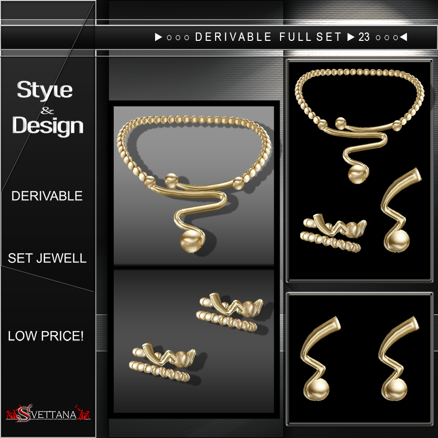 DERIVABLE FULL SET JEWELRY - SVETTANA SHOP