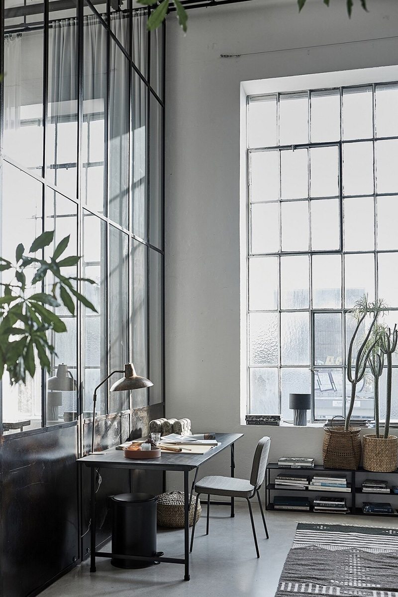 Loft stile industriale arredamento di stile nordico-scandinavo