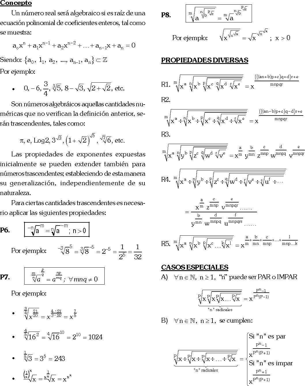 TEORIA DE EXPONENTES EJERCICIOS RESUELTOS PDF