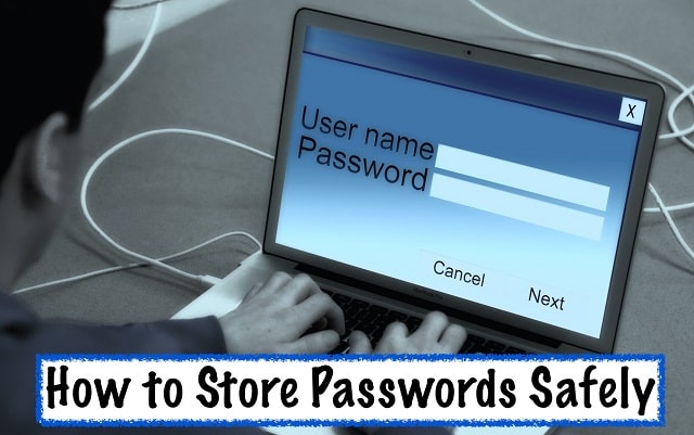 how to store passwords safely for business