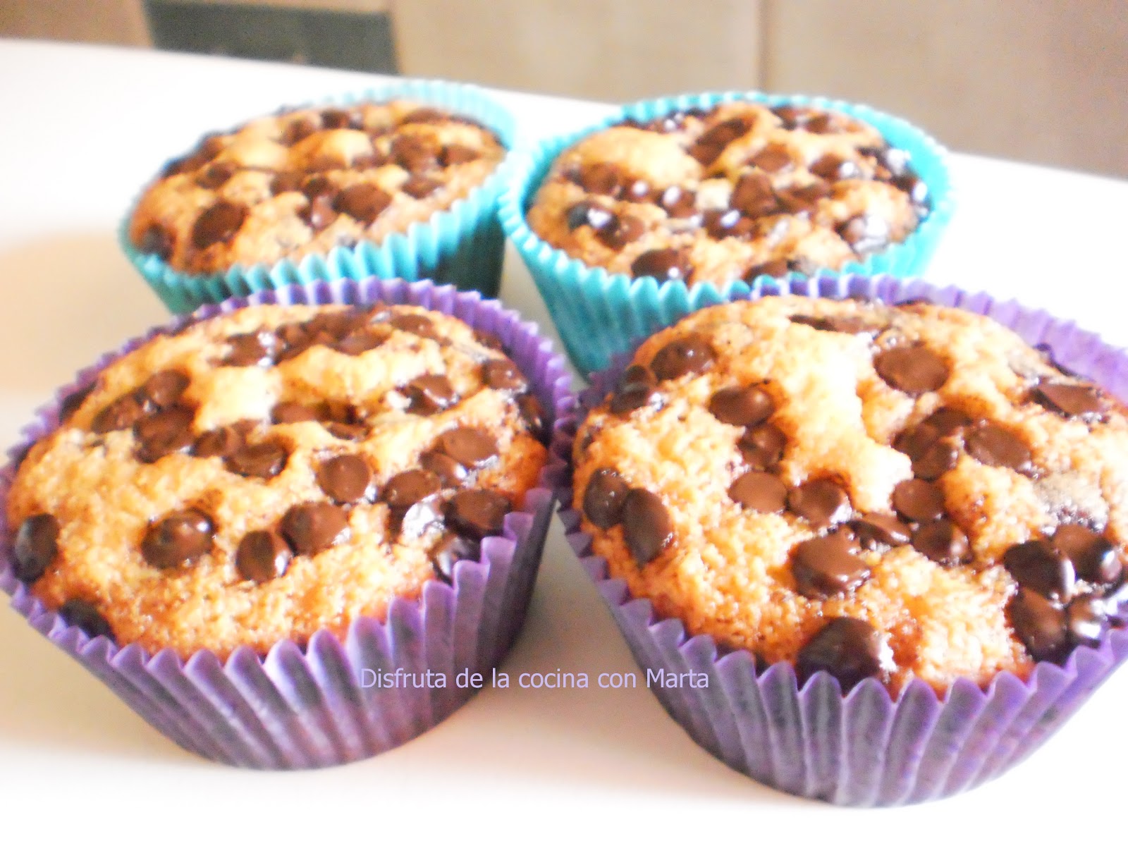 Disfruta de la cocina con Marta Muffins con pepitas de chocolate