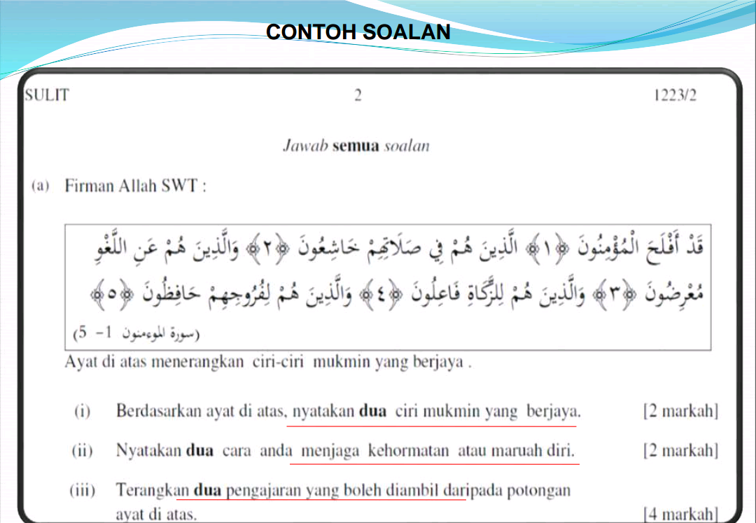 Soalan Spm Agama Islam 2019 - Selangor h