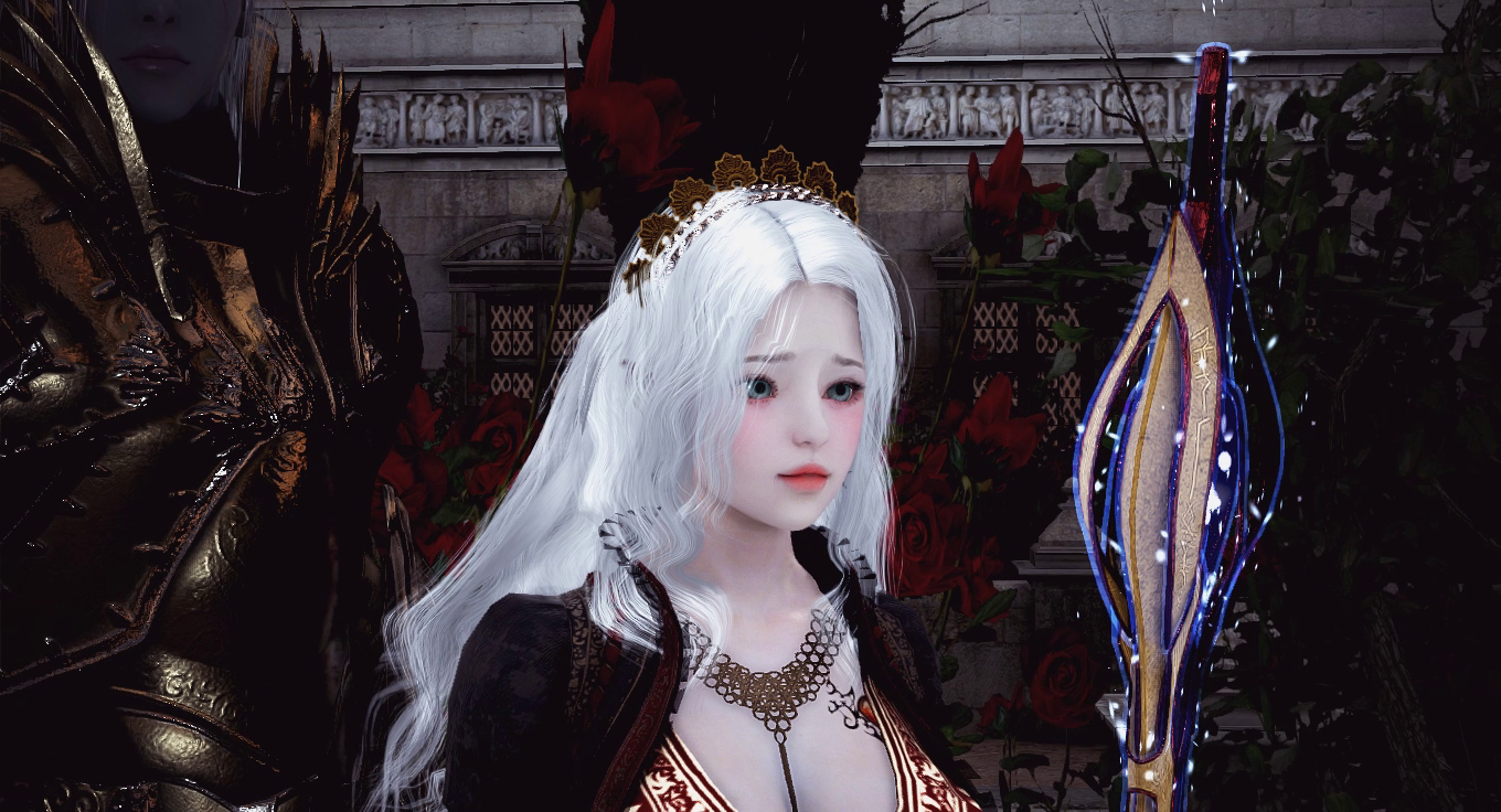 NINESAUR BLACK DESERT ONLINE Kini Hair Ornament and Karmen Crown Head
