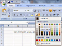 Tutorial Cara Memberi Warna Di Text / Font Di Microsoft Excel