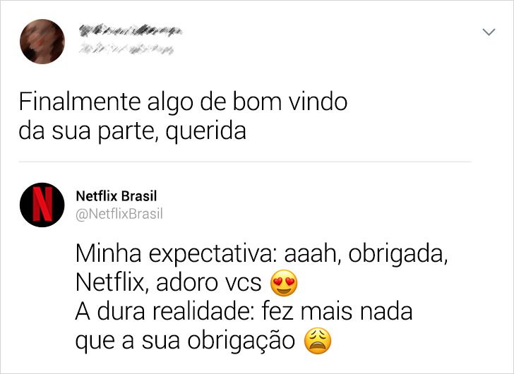 Memes acessíveis - Tweet de Netflix Brasil @NetflixBrasil Depois