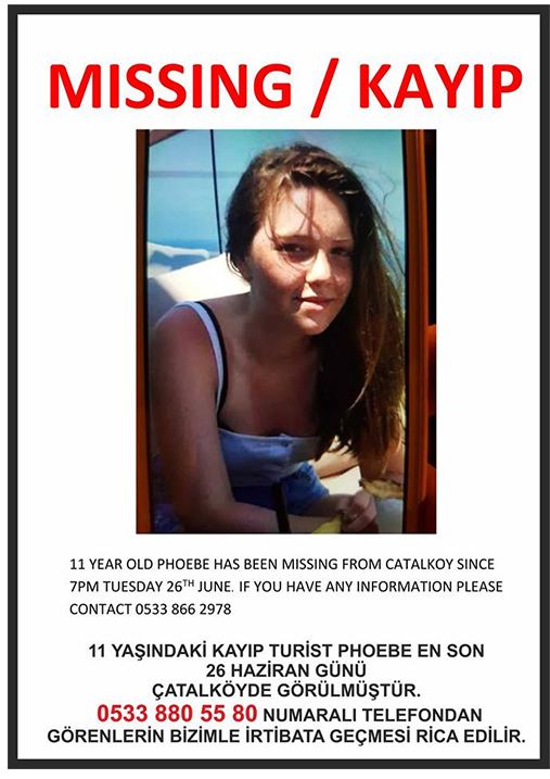 Police declare 11yearold British girl missing in North Cyprus Olomoinfo