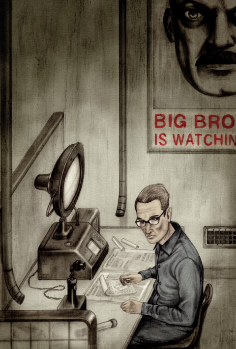 Haunting Illustrations for Orwell’s Nineteen Eighty-Four, Introduced by the Courageous Journalist Who Broke the Edward Snowden Story