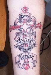 cross tattoo christian names memorial tattoos arm info colour members tattooimages biz wrong