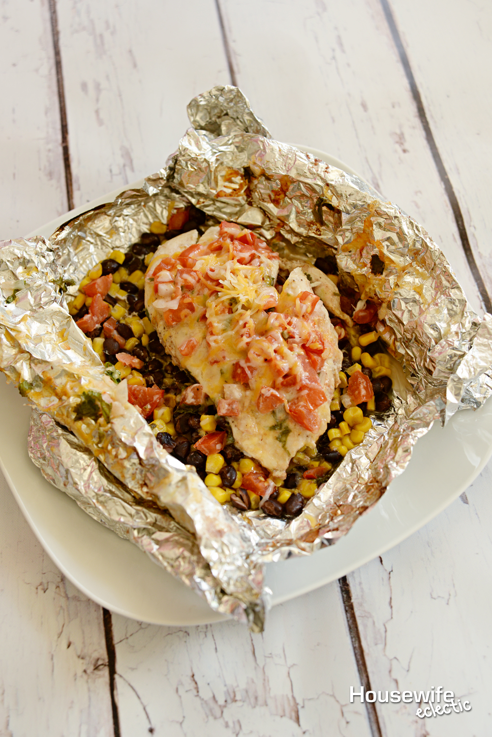 Southwestern Chicken Tinfoil Dinner Housewife Eclectic