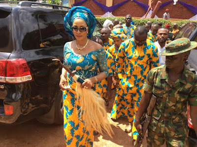Bianca Ojukwu pictured at the funeral of Igbo Regent Onowu Igbonine, Chief Ozua Okoye 142 s