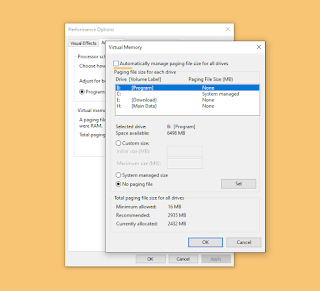Cara Mudah Membuat / Setting Virtual Memory Windows 10, Work!