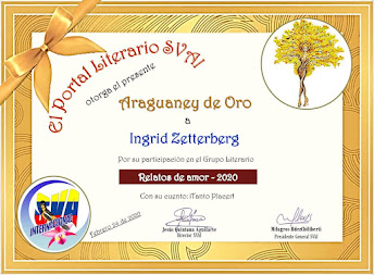 Primer puesto - Araguaney de oro en el Portal Sociedad venezolana de artistas internacionales