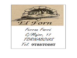 EL FORN - TORNABOUS