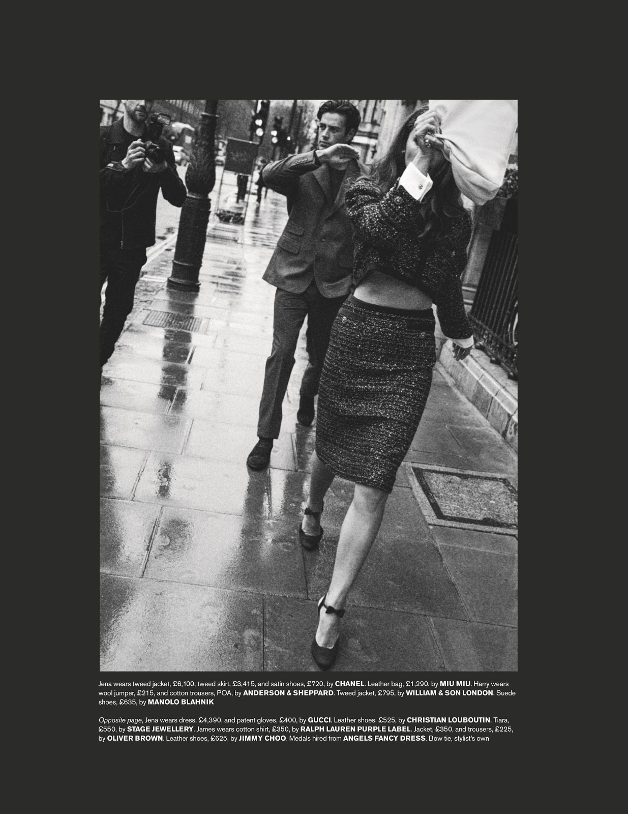 Fashion Editorial | A Very English Scandal - Jena Goldsack by Luc Braquet for Tatler June 2020